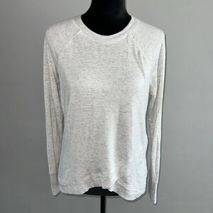 Athleta Criss Cross Sweatshirt Womens Small Gray Modal Long Sleeve Pullover